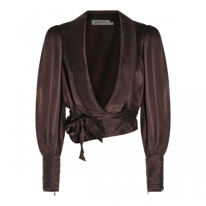 BROWN VISCOSE TOP