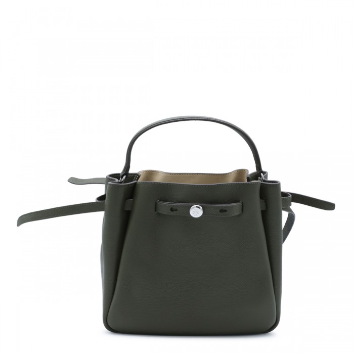 BROWN LEATHER ROMY SATCHEL