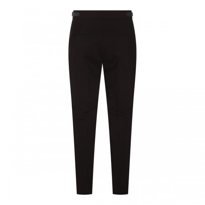 BROWN VIRGIN WOOL STRETCH... 2