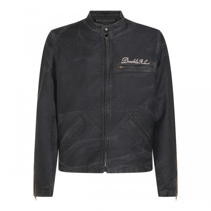 BLACK COTTON CASUAL JACKET