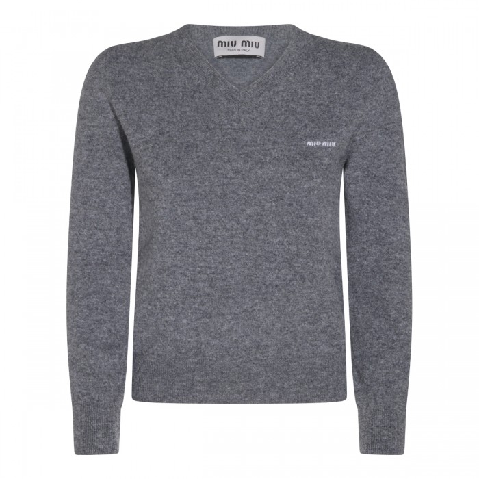 DARK GREY WOOL KNITWEAR