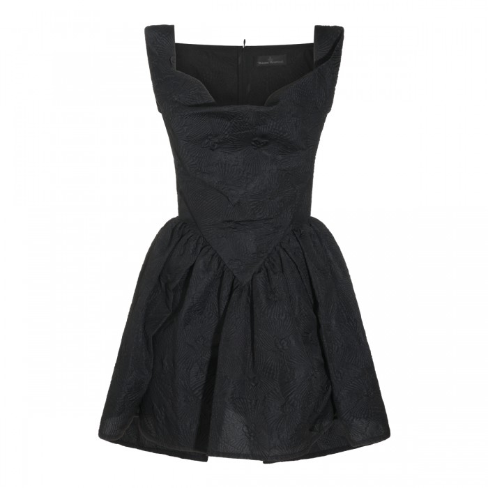 BLACK MINI SUNDAY DRESS