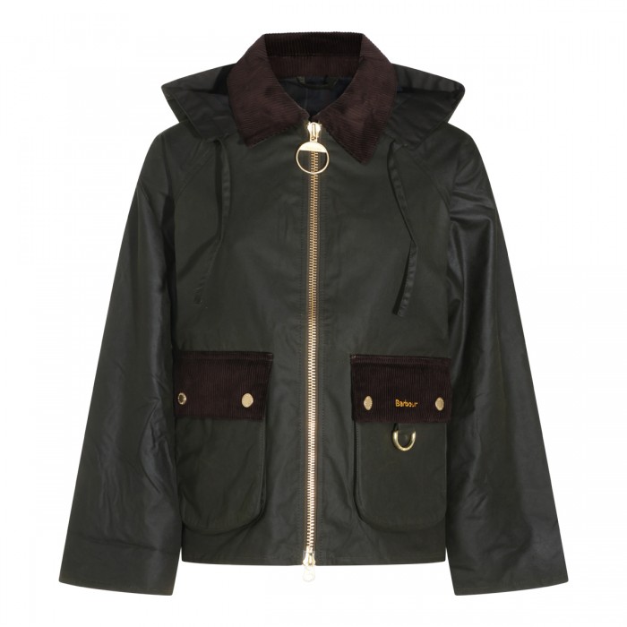 DARK GREEN AND BROWN CASUAL...