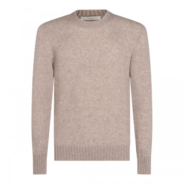 BEIGE WOOL KNITWEAR