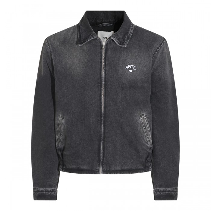 BLACK COTTON CASUAL JACKET
