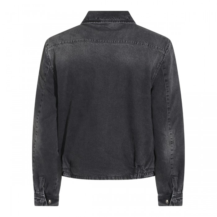 BLACK COTTON CASUAL JACKET 2